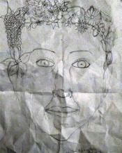 Pilar con flores en el pelo - bra fitting - mastectomía